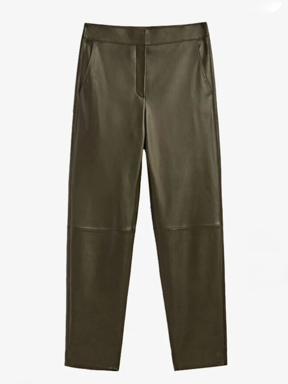 Massimo Dutti - Faux Leather Straight-Leg Pants (brand new)